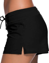 Load image into Gallery viewer, Black low-rise lace-up boxer briefs