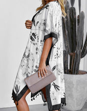 Load image into Gallery viewer, FULLFITALL- Black Printed Cover Up