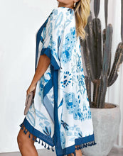 Load image into Gallery viewer, FULLFITALL- blue print Cover Up