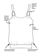 Load image into Gallery viewer, Mulberry Loop Strap Blouson Tankini Set