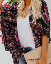 Load image into Gallery viewer, FULLFITALL- Black Print Cover Up