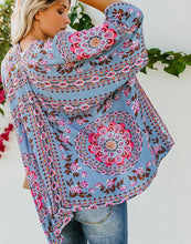 Load image into Gallery viewer, FULLFITALL- Blue Printed Cover Up