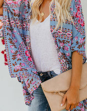 Load image into Gallery viewer, FULLFITALL- Blue Printed Cover Up