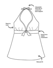 Load image into Gallery viewer, Gulf Halter Tankini Top