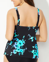 Load image into Gallery viewer, Blue Poppy Flared Tankini Set