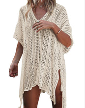 Load image into Gallery viewer, FULLFITALL- Apricot Blouse Loose V-Neck Cover Up