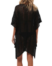Load image into Gallery viewer, FULLFITALL- Black Blouse Loose V-Neck Cover Up
