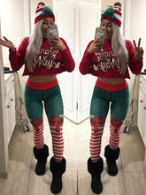 Load image into Gallery viewer, Christmas Print Slim Pants Leggings-3color,5size
