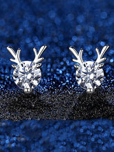 Load image into Gallery viewer, Rhinestone Reindeer Earrings Christmas Accessory
