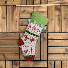 Load image into Gallery viewer, Christmas socks gift bag knitted jacquard christmas decoration socks
