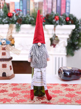 Load image into Gallery viewer, Christmas Gnome Wine Bottle Decoration Set
