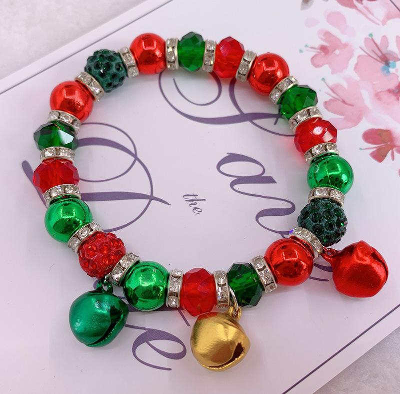 Christmas Colorful Ring Bell Bracelet