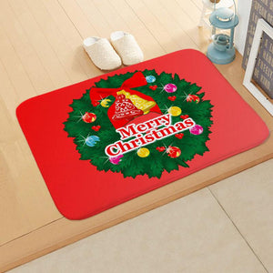 Christmas Elk Elderly Floor Mat