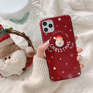 Christmas Cartoon Mobile Phone Case For Apple