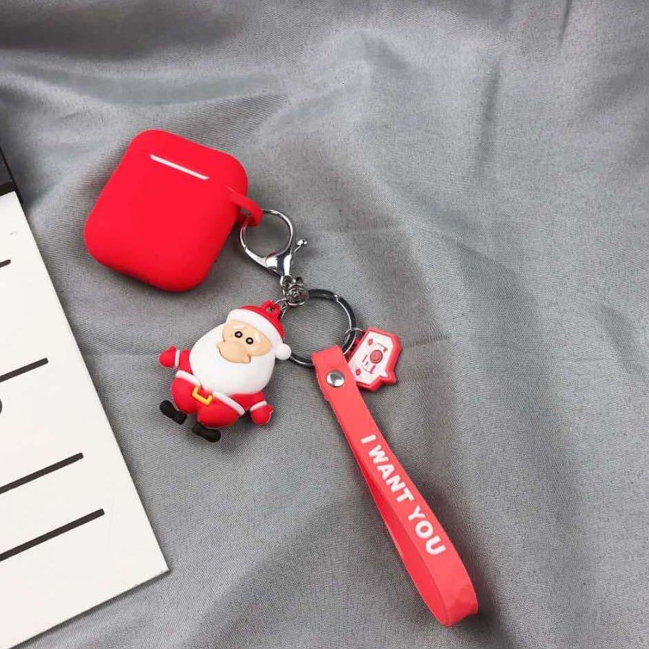Santa Claus Reindeer Airpods Protective Case Apple Bluetooth Headset 1/2 Generation Silicone Case