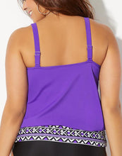 Load image into Gallery viewer, Mulberry Loop Strap Blouson Tankini Set
