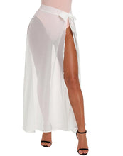Load image into Gallery viewer, FULLFITALL- High Waist Split Skirt White Lace Blouse Beach Skirt
