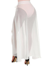 Load image into Gallery viewer, FULLFITALL- High Waist Split Skirt White Lace Blouse Beach Skirt
